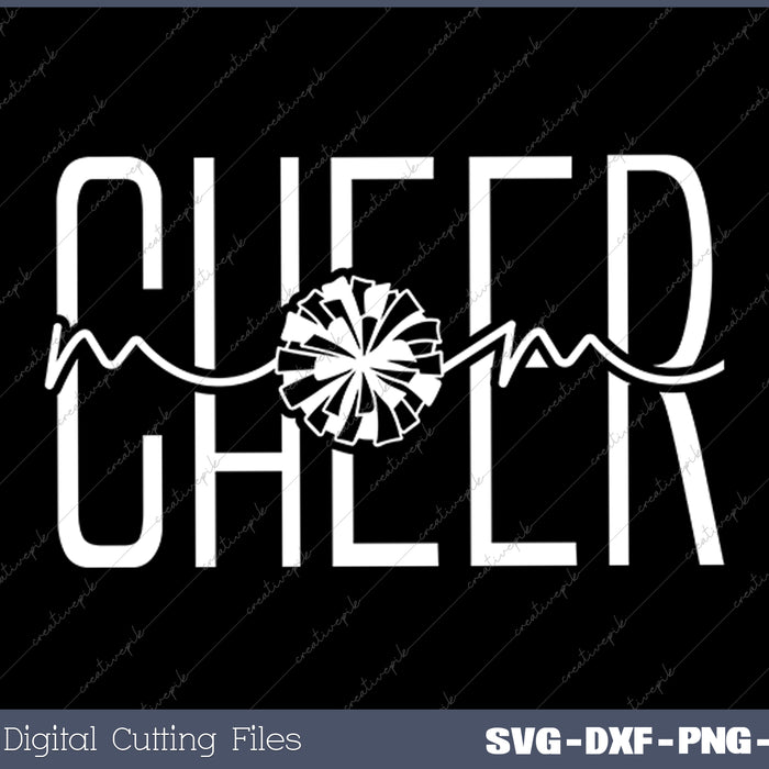 Cheer Mom Cheer Mama Cute Mom Life Cheer SVG PNG Cutting Printable Files