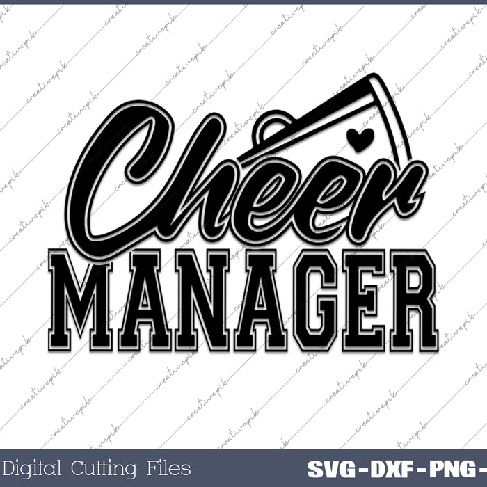 Cheer manager Cheerleader SVG PNG Files