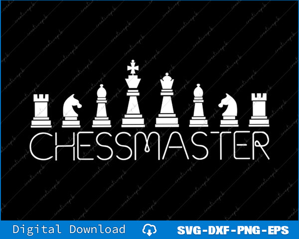 Chess Chessmaster Crazy Fashion SVG PNG Cutting Printable File