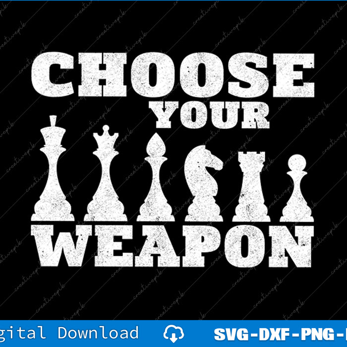 Chess Chessmen Chessboxing Chess Player SVG PNG Cutting File