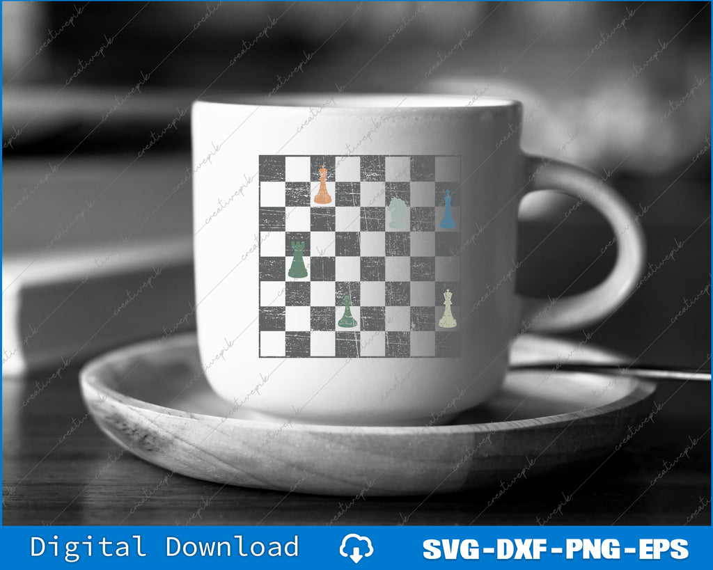 Chess Grandmaster Checkerboard Chess Board Checkmate SVG File – creativepik