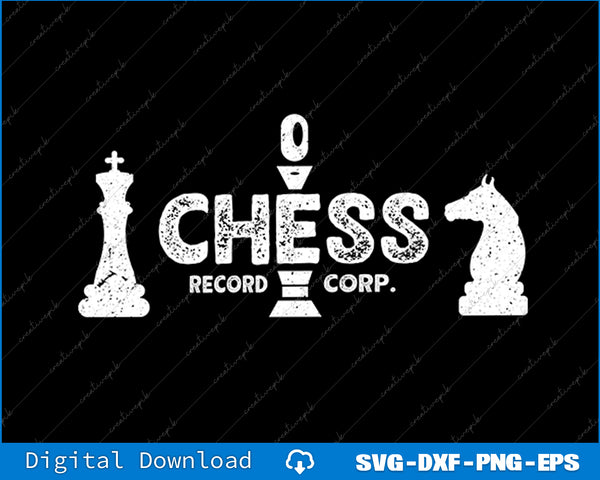 Chess Records Defunct Record Label SVG PNG Cutting Printable File