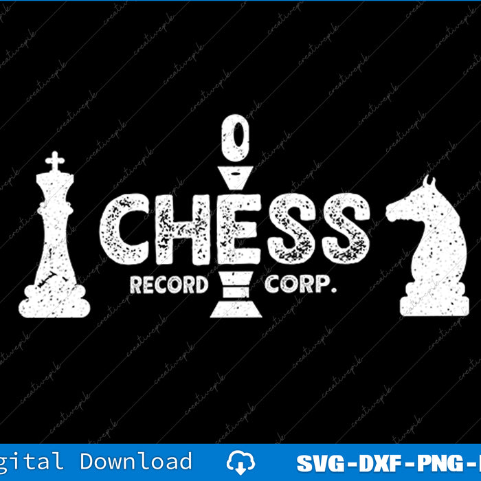 Chess Records Defunct Record Label SVG PNG Cutting Printable File