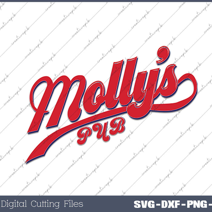 Chicago Fire Molly's Pub SVG PNG Cutting Printable Files