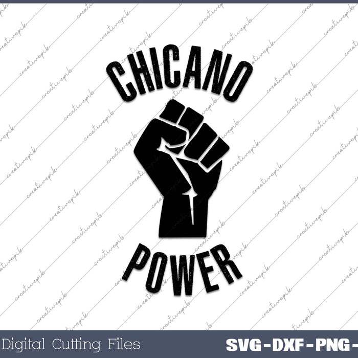Chicano Power Mexican Hispanic Latino SVG PNG Cutting Printable Files
