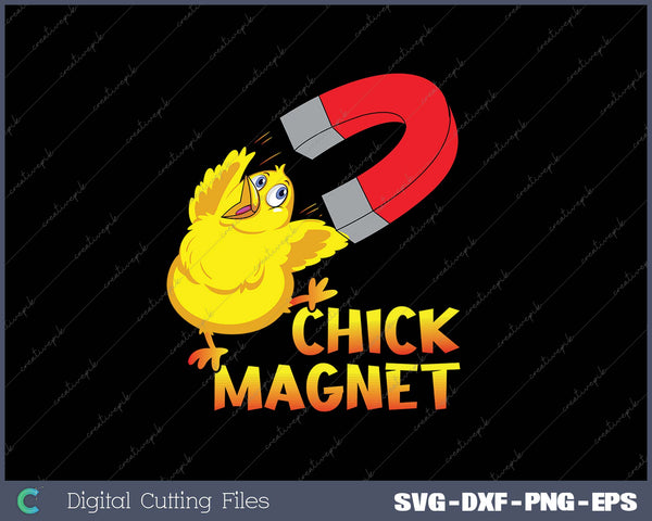 Chick Magnet SVG PNG Cutting Printable Files