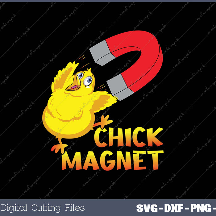 Chick Magnet SVG PNG Cutting Printable Files