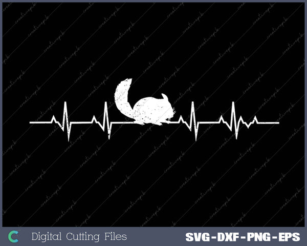 Chinchilla Heartbeat SVG PNG Cutting Printable Files