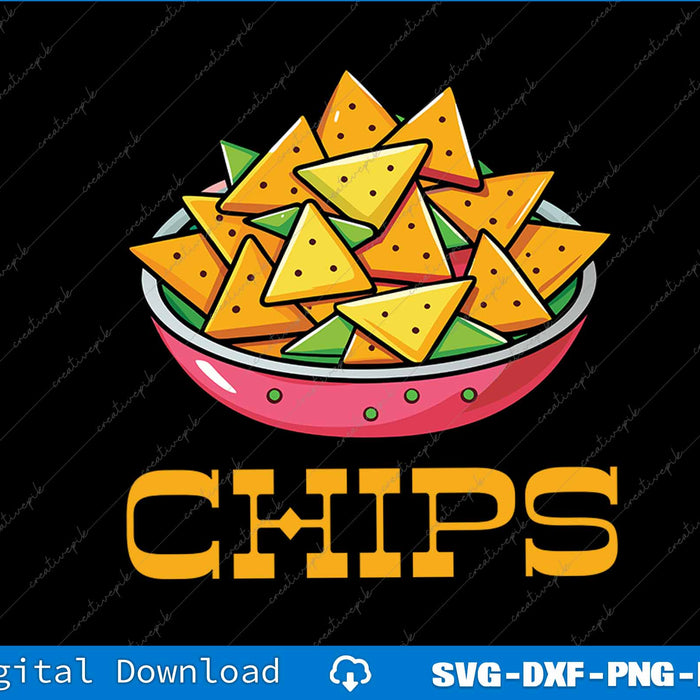 Chips And Salsa Matching Couple Halloween Cinco De Mayo Cute SVG PNG Printable File