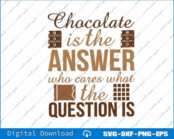 Textual design with chocolate theme on a white background