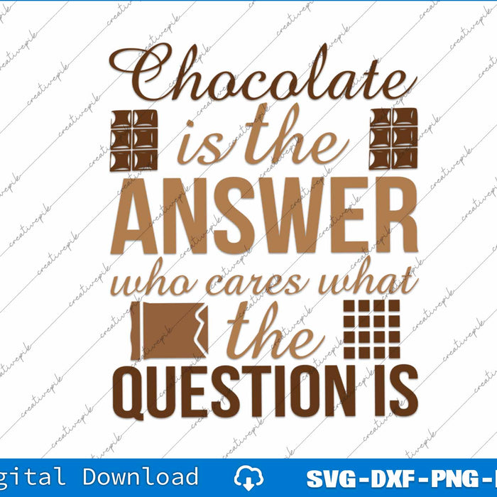 Textual design with chocolate theme on a white background