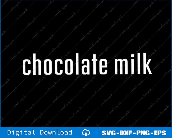 Chocolate Milk Costume Halloween Pretend I'm Chocolate Milk SVG PNG Cutting File