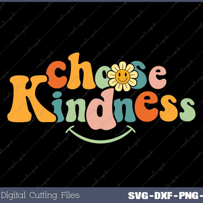 Choose Kindness Retro Groovy Be Kind