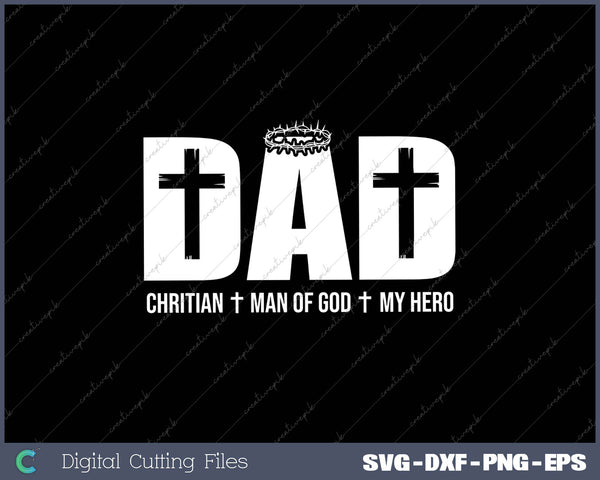 Christian Blessed Dad Cross Father's Day