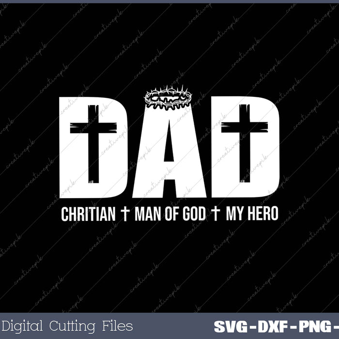 Christian Blessed Dad Cross Father's Day