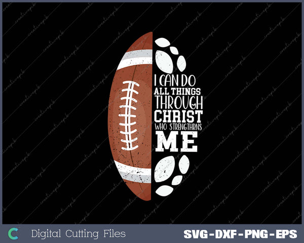 Christian Football Gifts Teen Boys Kids Men Religious Verse