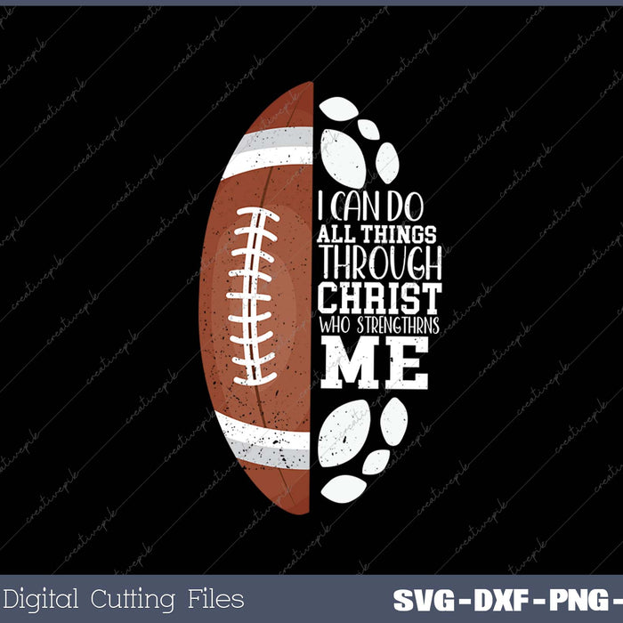 Christian Football Gifts Teen Boys Kids Men Religious Verse