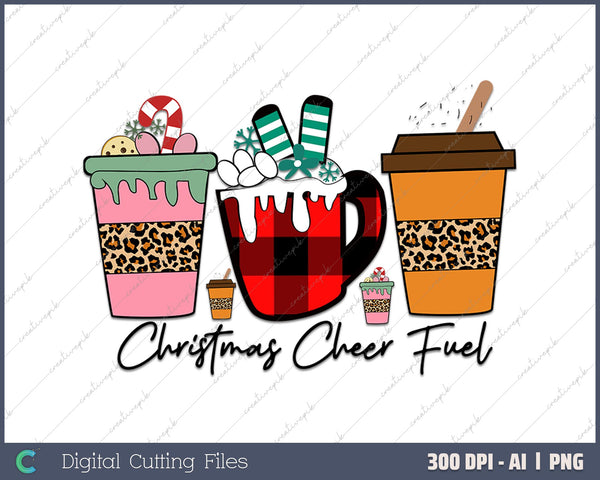 Christmas Cheer Fuel AI PNG Sublimation File