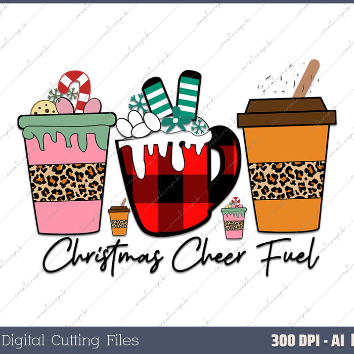 Christmas Cheer Fuel AI PNG Sublimation File