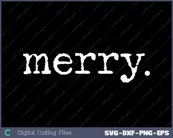 Christmas Funny Vintage Merry Christmas SVG PNG Cutting Printable Files