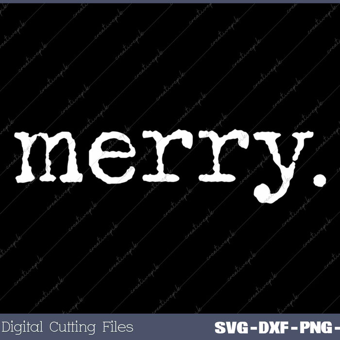 Christmas Funny Vintage Merry Christmas SVG PNG Cutting Printable Files
