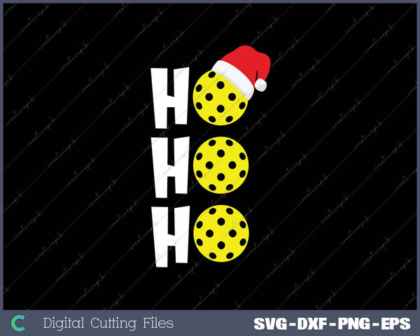 Christmas Pickleball SVG PNG Cutting Printable Files