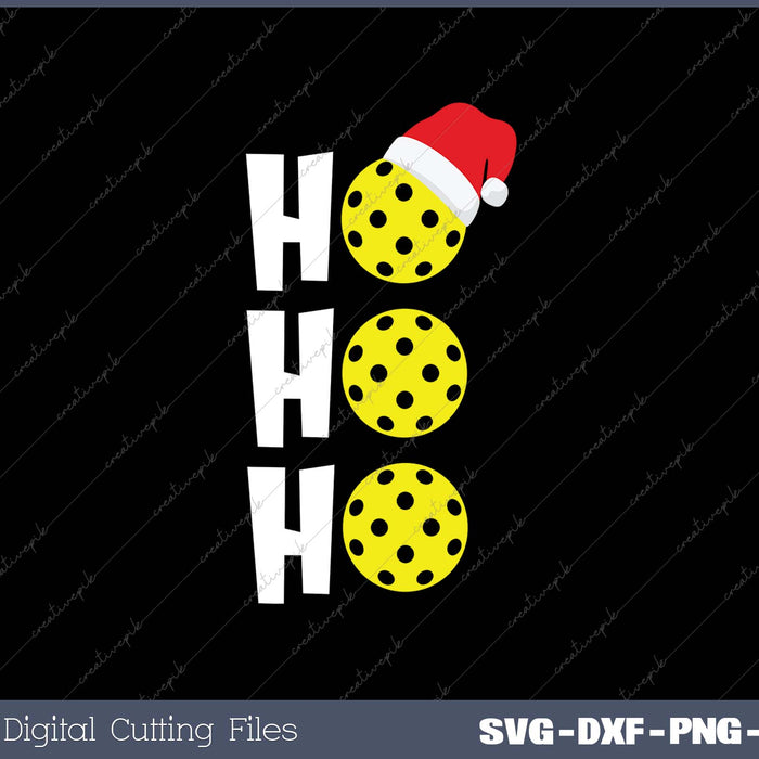 Christmas Pickleball SVG PNG Cutting Printable Files