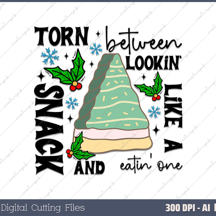 Christmas Torn Between Looking Like A Snack AI PNG Sublimation File