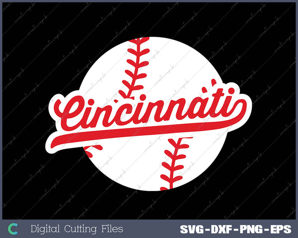 Cincinnati Baseball Vintage Ohio Pride Love City Red