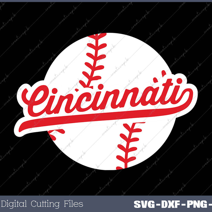 Cincinnati Baseball Vintage Ohio Pride Love City Red