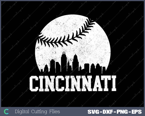 Cincinnati Vintage Baseball Distressed Gameday Retro 