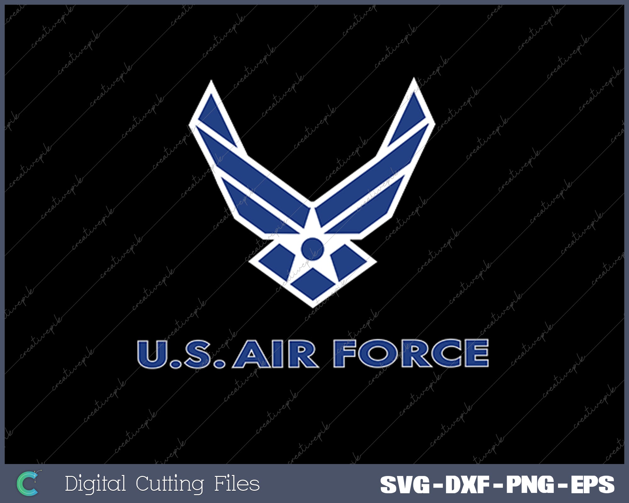 Classic U.S. Air Force Logo SVG PNG Cutting Printable Files – creativepik