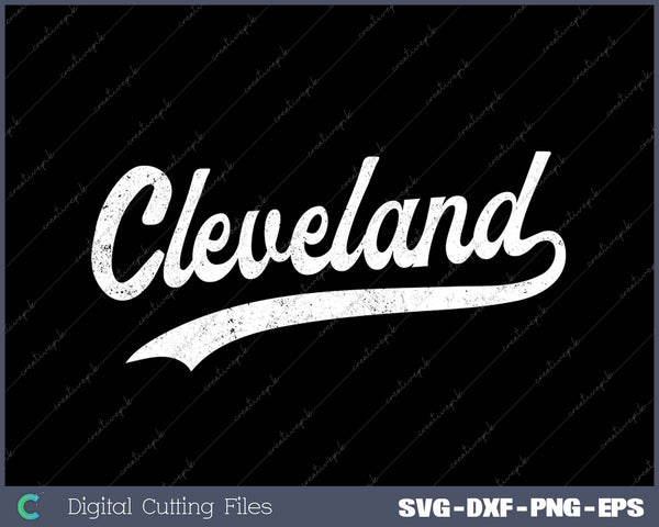 Cleveland OH Vintage Baseball Sports Script 