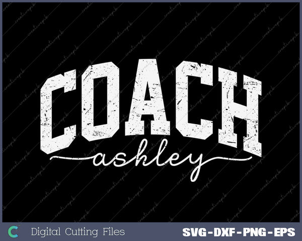 Coach Personalized Coach Name Game Day SVG PNG Cutting Printable Files