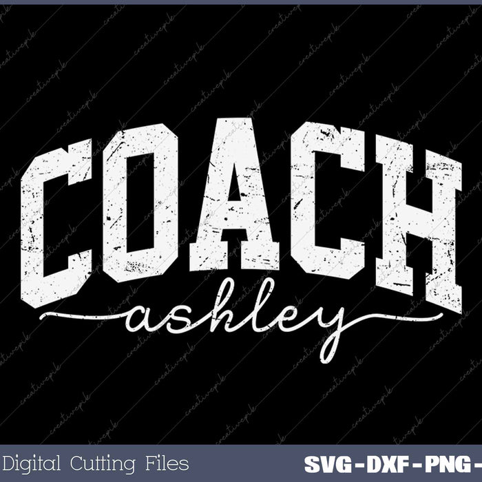 Coach Personalized Coach Name Game Day SVG PNG Cutting Printable Files