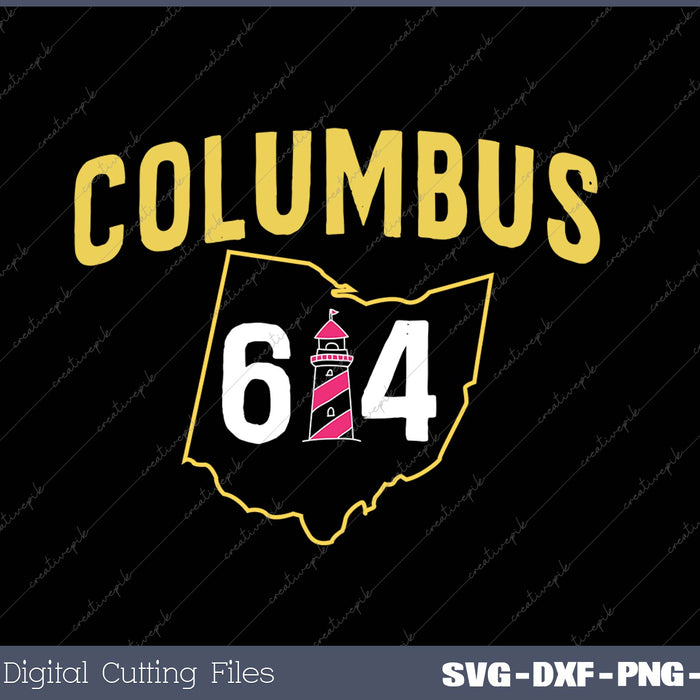 Columbus 614 SVG PNG Cutting Printable Files