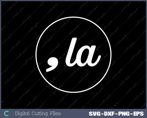 Comma La SVG PNG