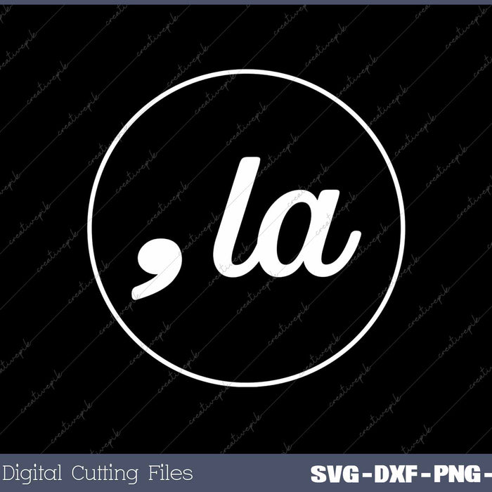 Comma La SVG PNG