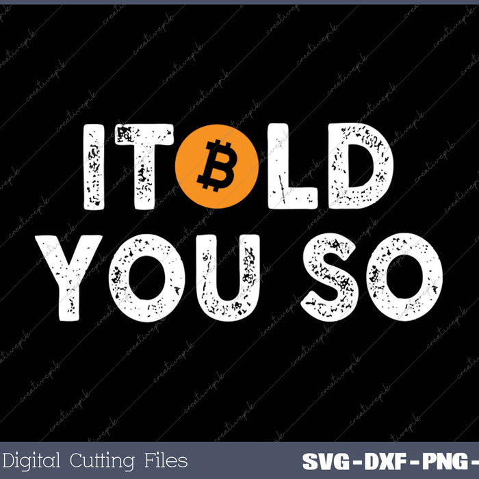 Cool Bitcoin SVG PNG Cutting Printable Files