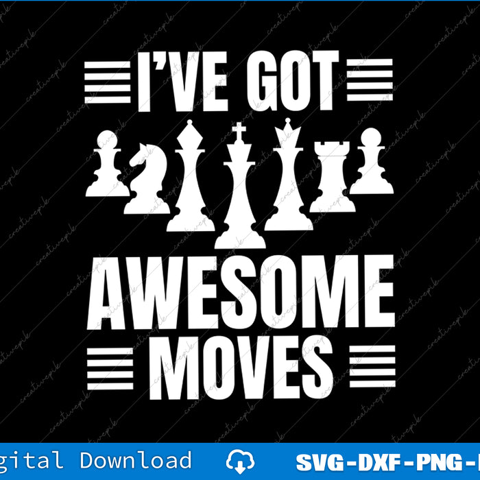 Cool Chess For Men Kids Boys Chess Players Game Chess Lovers SVG PNG Cutting File