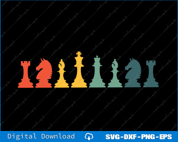 Cool Chess Lover Art For Men Boys Kids Chess Players Novelty SVG File