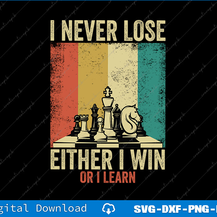 Cool Chess Piece Lovers Teen Boys Gifts For Chess Players SVG PNG Printable File