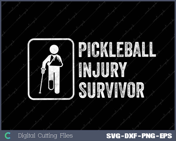 Cool Pickleball Coach With Saying Pickleball Injury Survivor