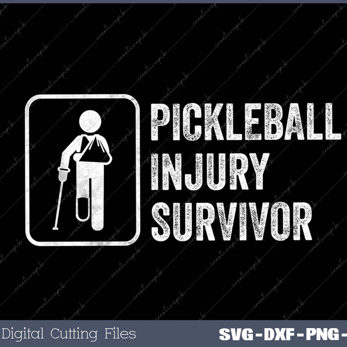 Cool Pickleball Coach With Saying Pickleball Injury Survivor