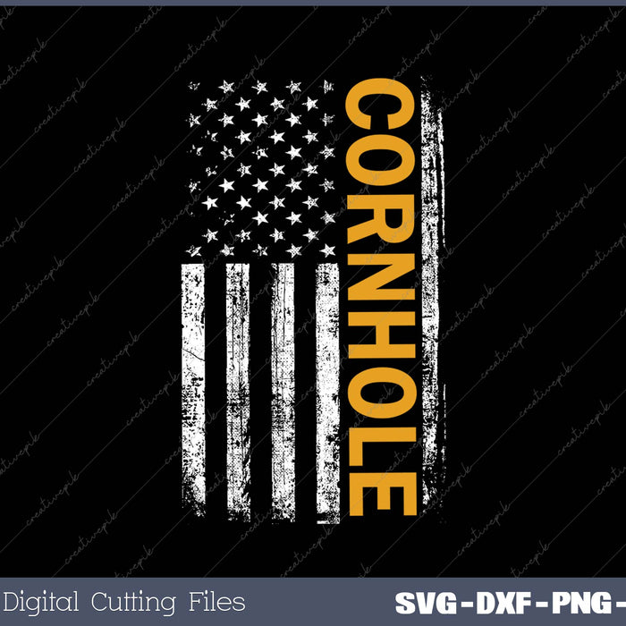 Cornhole American USA Flag