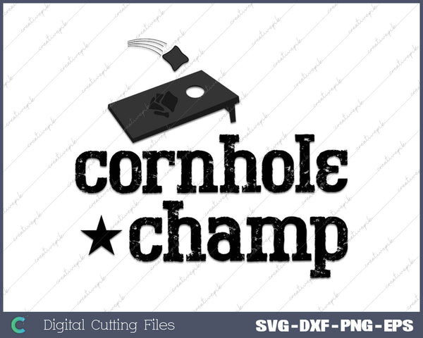 Cornhole Champ SVG PNG Cutting Printable Files