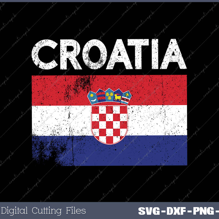 Croatia Croatian Flag SVG PNG Cutting