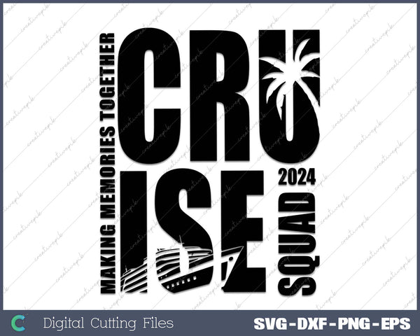 Cruise Squad Cruise 2024 Family Trip Cruise 2024 Family Cruise Door Magnet