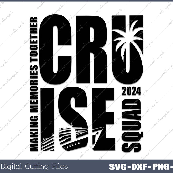 Cruise Squad Cruise 2024 Family Trip Cruise 2024 Family Cruise Door Magnet