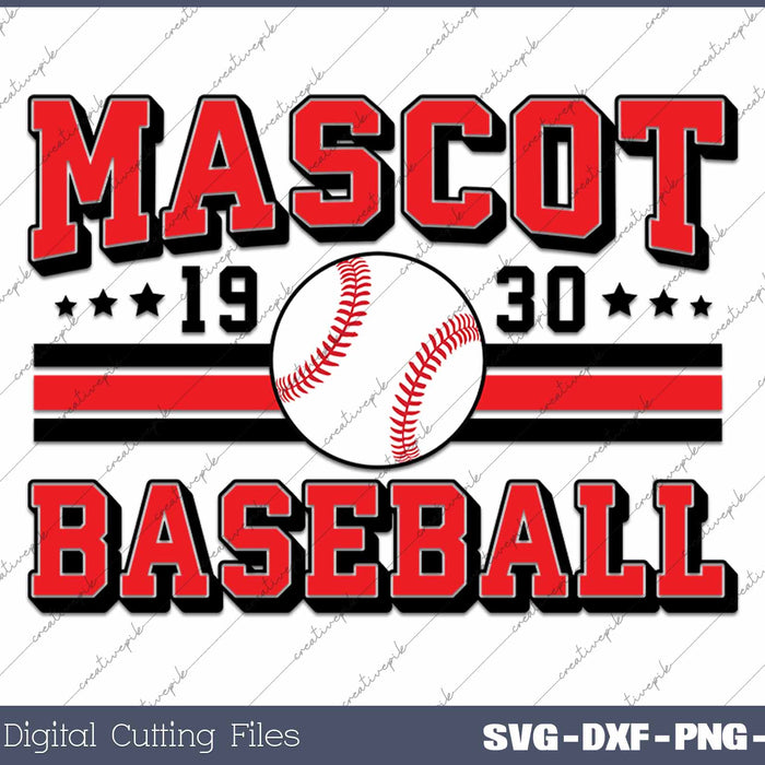 Custom Baseball Team SVG PNG Cutting Printable Files